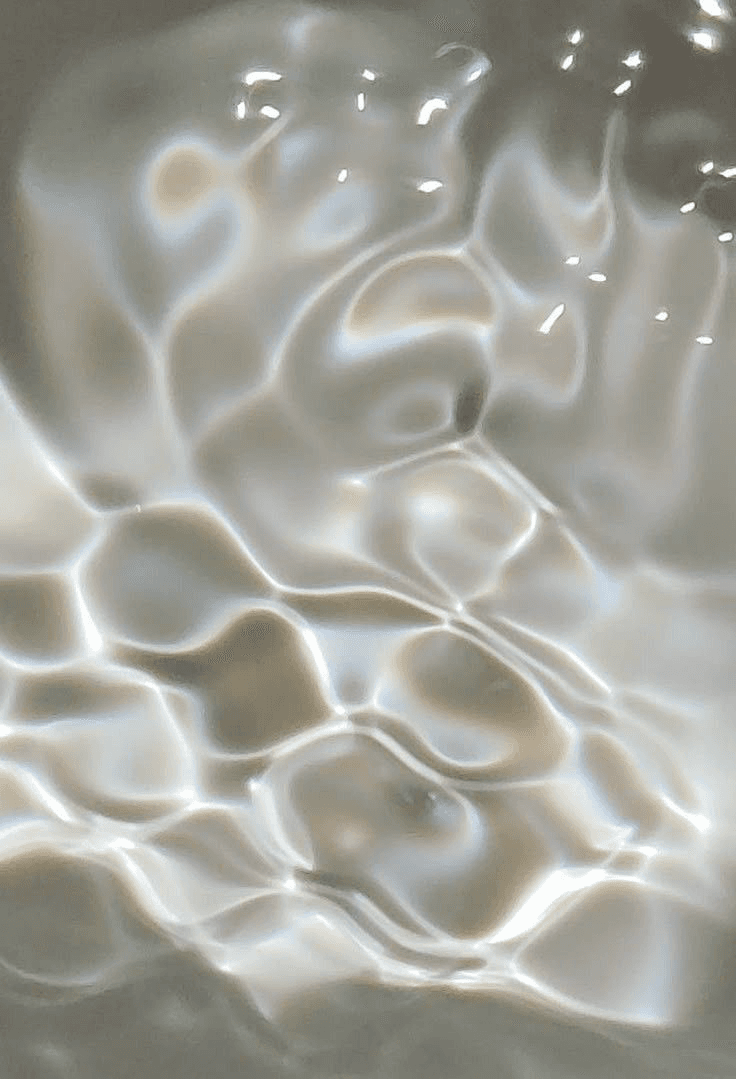 Sunlit rippling water